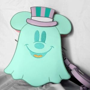 Disney x Loungefly Mickey & Minnie Ghost Glow-in-the-Dark Crossbody Bag